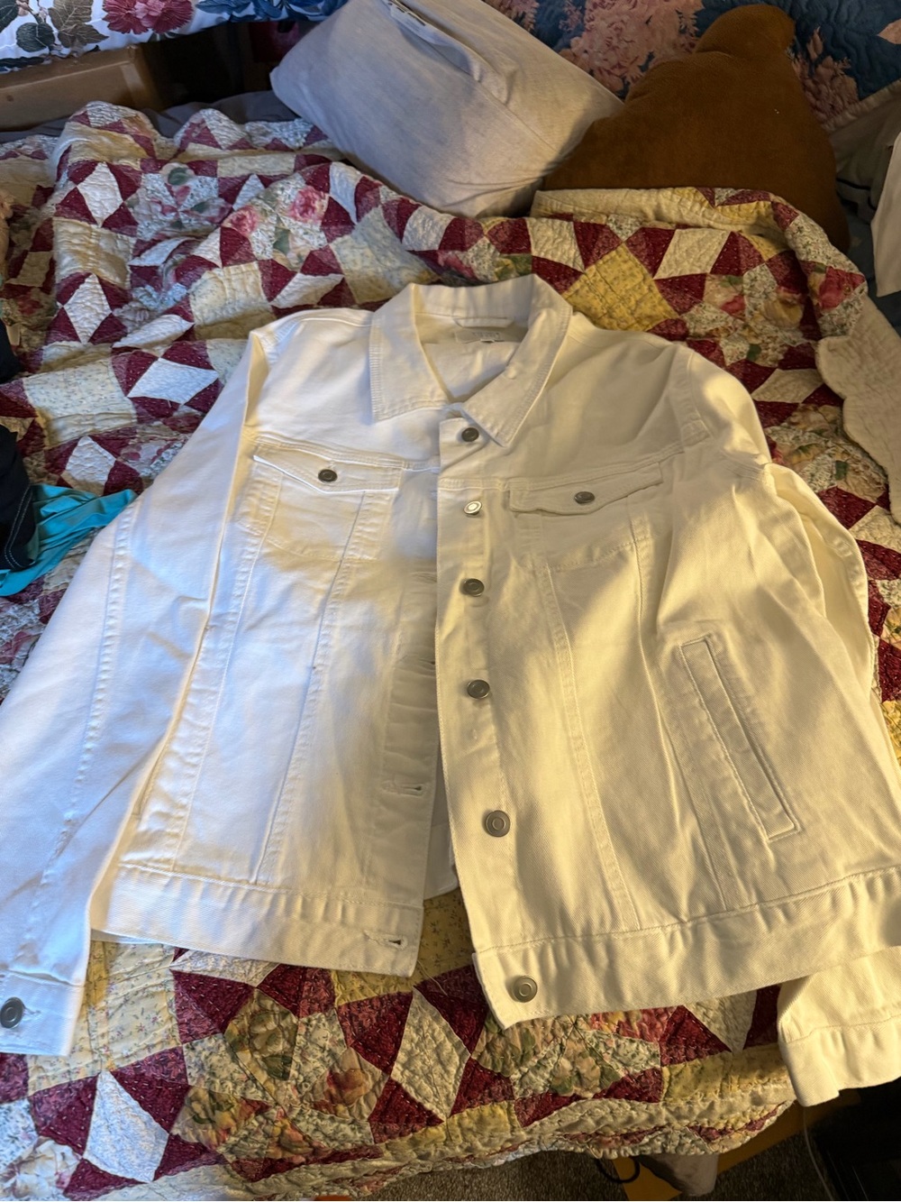 Classic White Denim Jacket